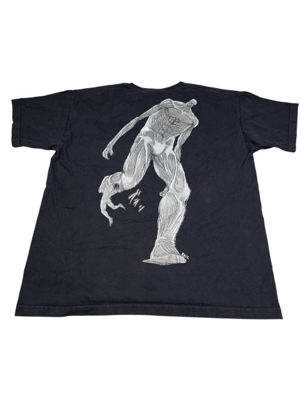 Attack On Titan X Bait Mens Colossal Titan Graphic T Shirt Size XL Double Sided